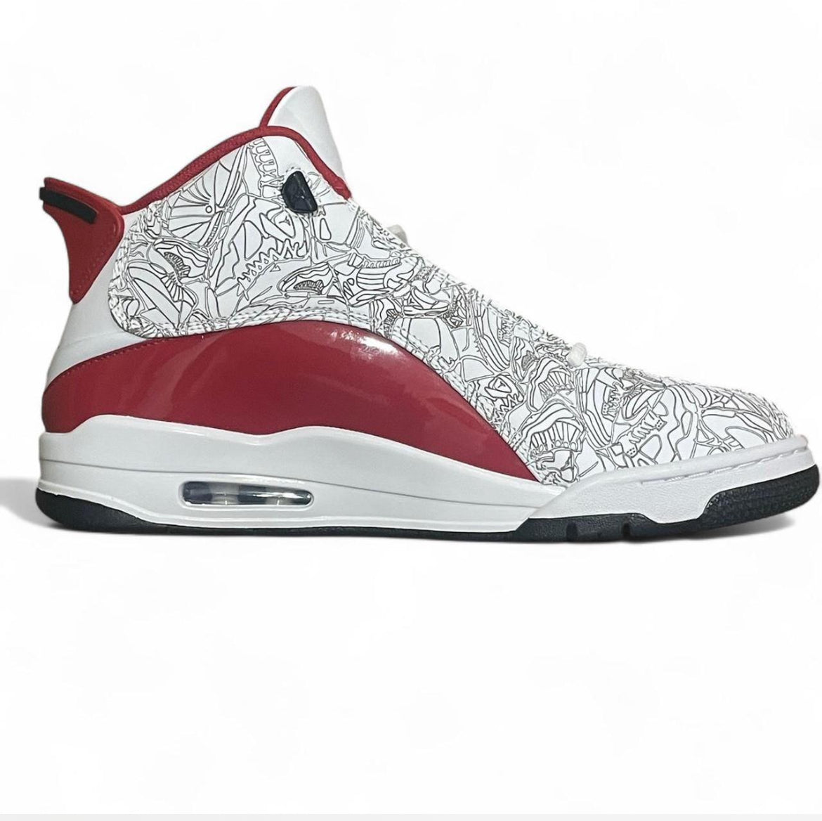 311046-163 Jordan Dub Zero ‘White Varsity Red’ (2022)