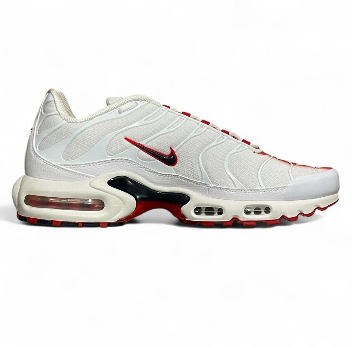 FN3410-100 Nike Air Max Plus TN ‘White University Red Bloodshot’ (2023)
