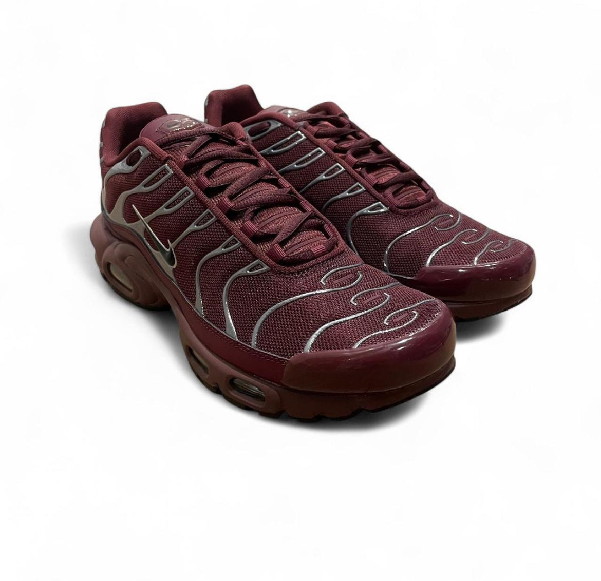 HJ9743-600 Nike Air Max Plus TN (Womens) ‘Night Maroon Metallic Silver’ (2024)