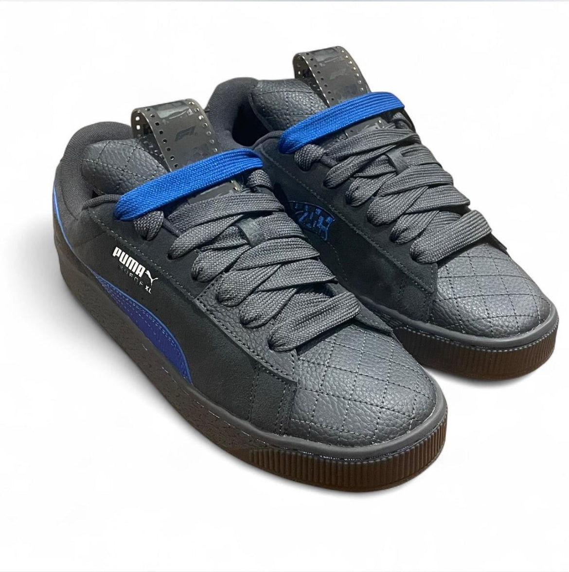 308656-02 Puma Suede XL F1 ‘Formula 1 75 Years Hero Pack Black Vivid Blue’ (2025)