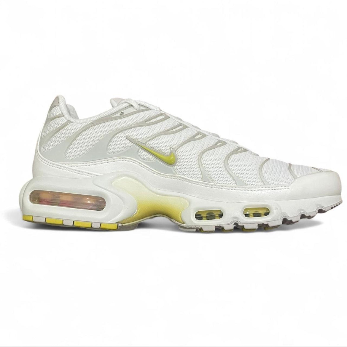 DV6987-100 Nike Air Max Plus TN (Womens)
‘White Bone Celery’ (2022)