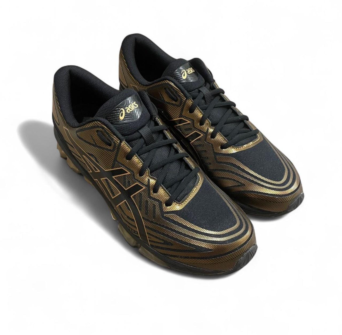 1201A876-004 ASICS Quantum Gel-360 VII ‘Black Pure Gold’ (2024)