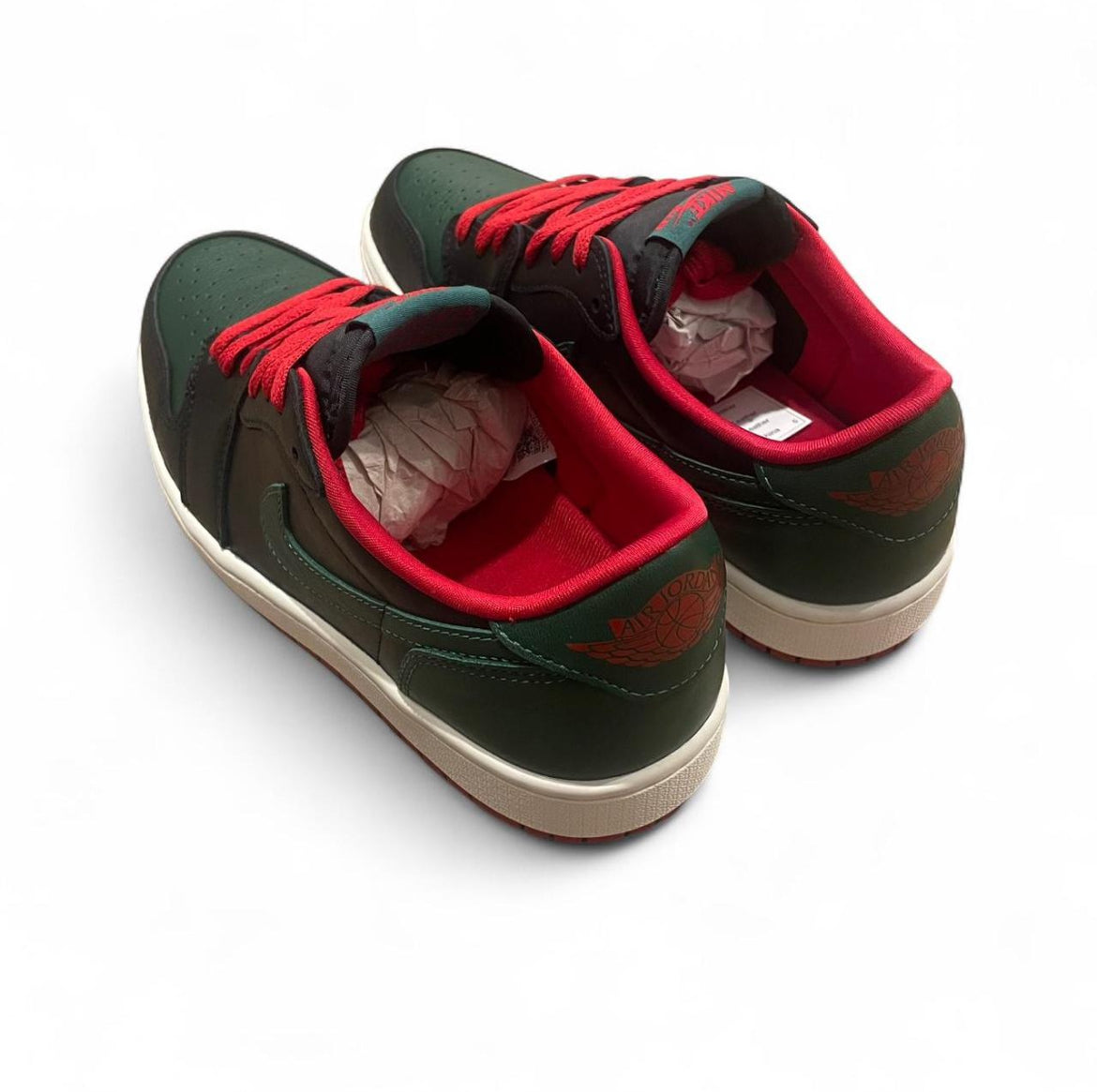 CZ0775-036 Jordan 1 Retro Low OG (Womens) ‘Gorge Green Varsity Red (2024)