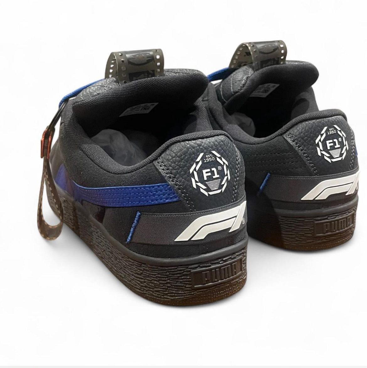 308656-02 Puma Suede XL F1 ‘Formula 1 75 Years Hero Pack Black Vivid Blue’ (2025)