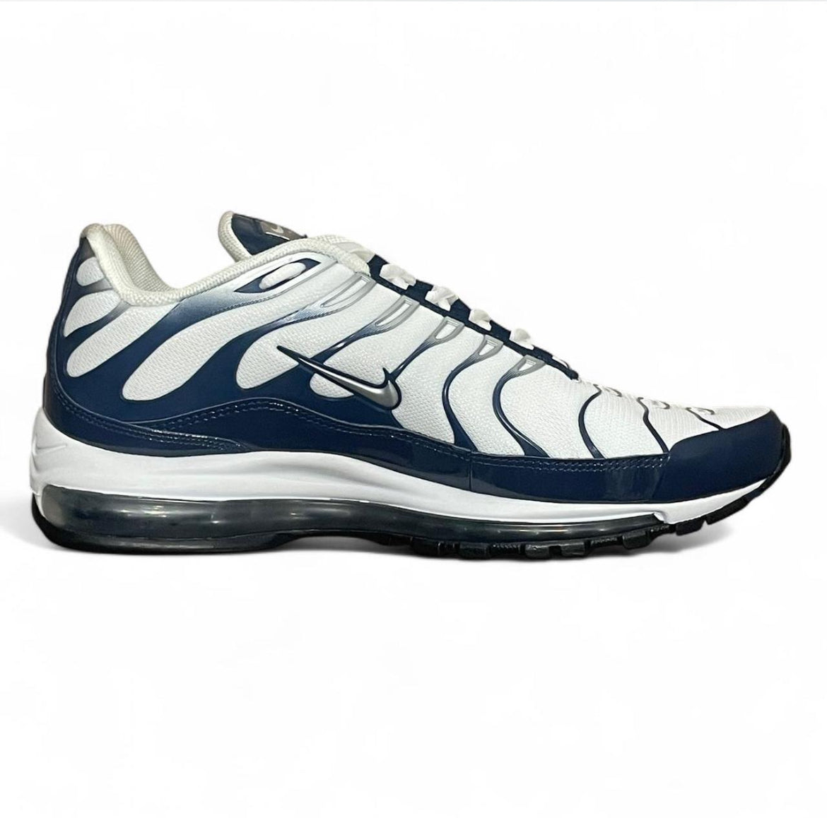AH8144-100 Nike Air Max 97 Plus TN ‘White Navy’ (2018)