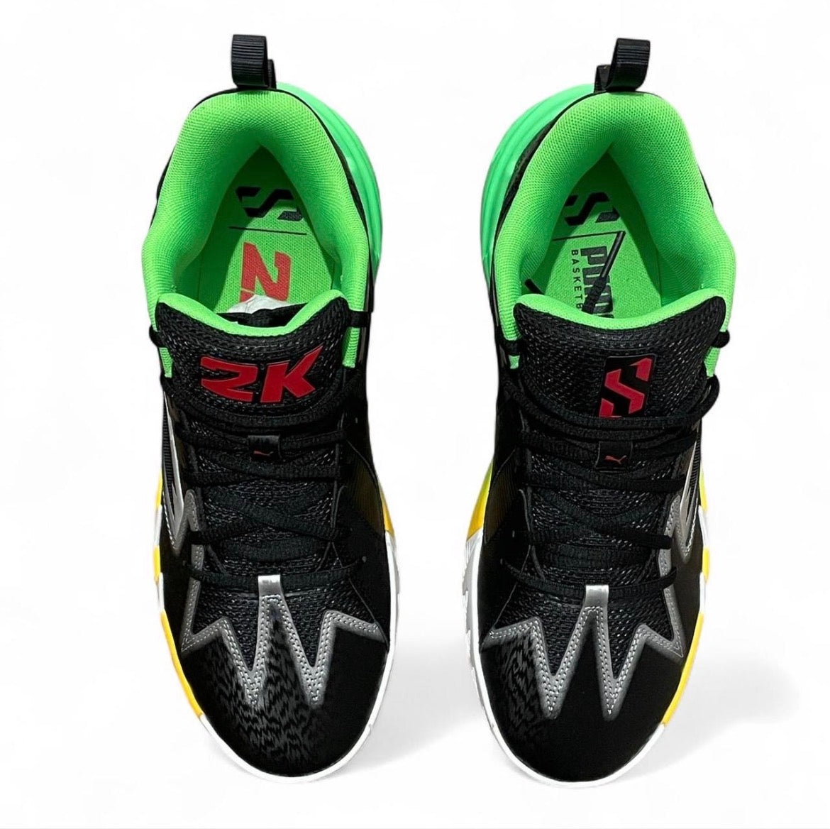 309841-01 Puma Scoot Zeros 2 PUMA Black-Fluro Green