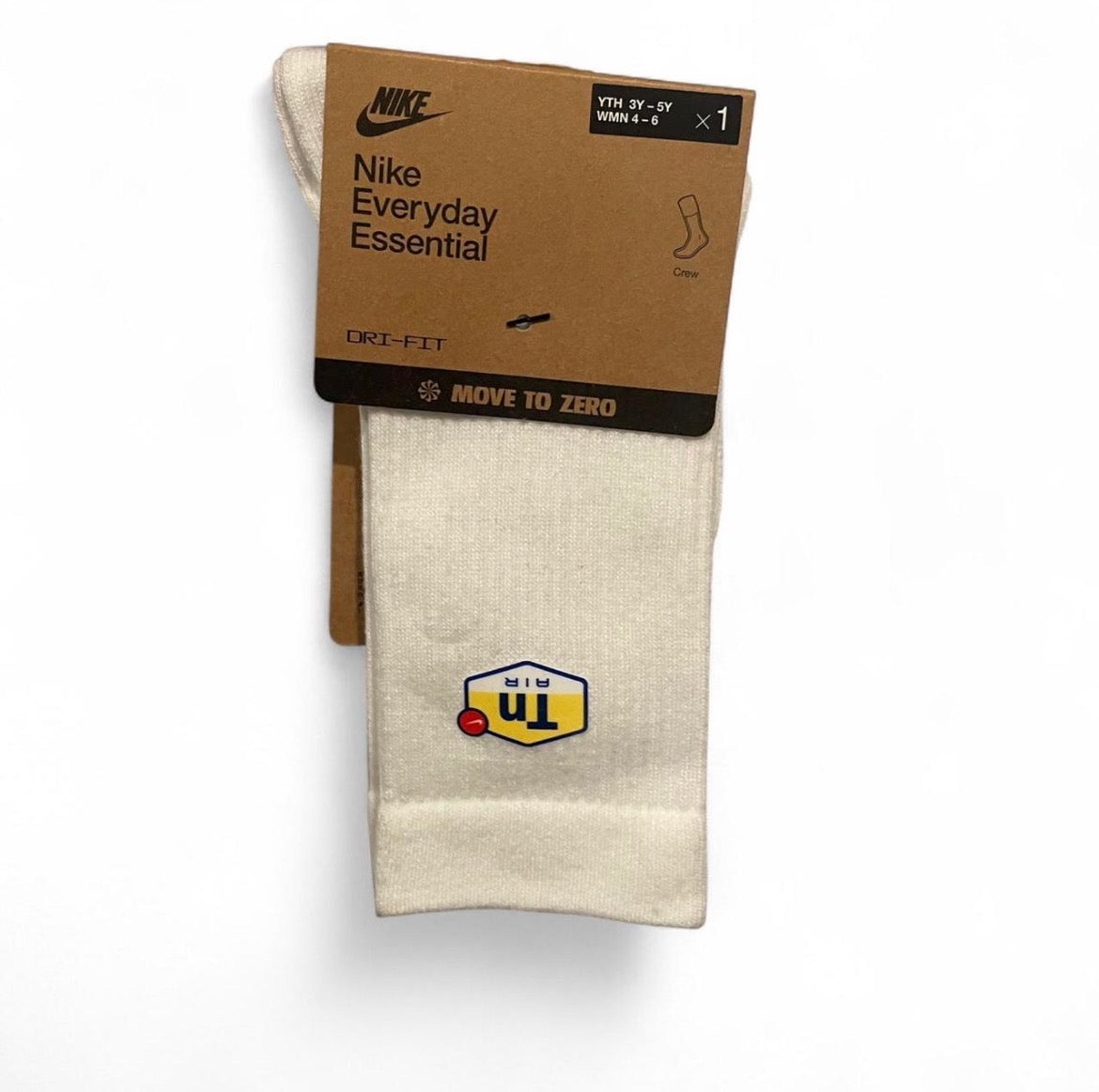 DR9752-100 Nike Air Max Plus TN Socks ‘Everyday Essentials Crew Tuned’ ‘White’ (2025)