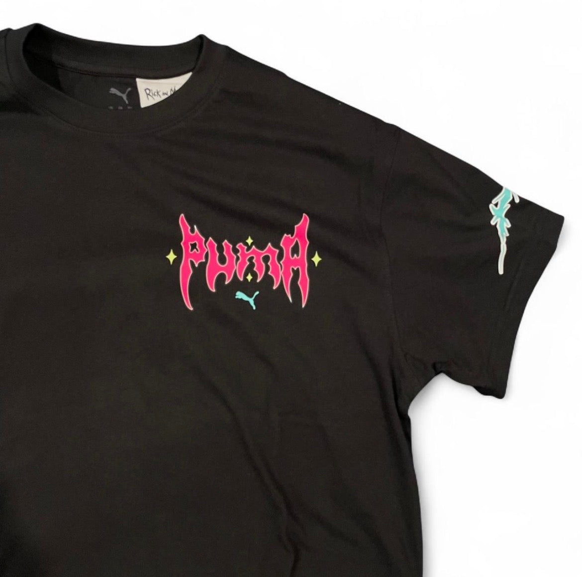 633097-01 PUMA HOOPS x Rick & Morty Basketball T-Shirt ‘PUMA Black’ (2025)