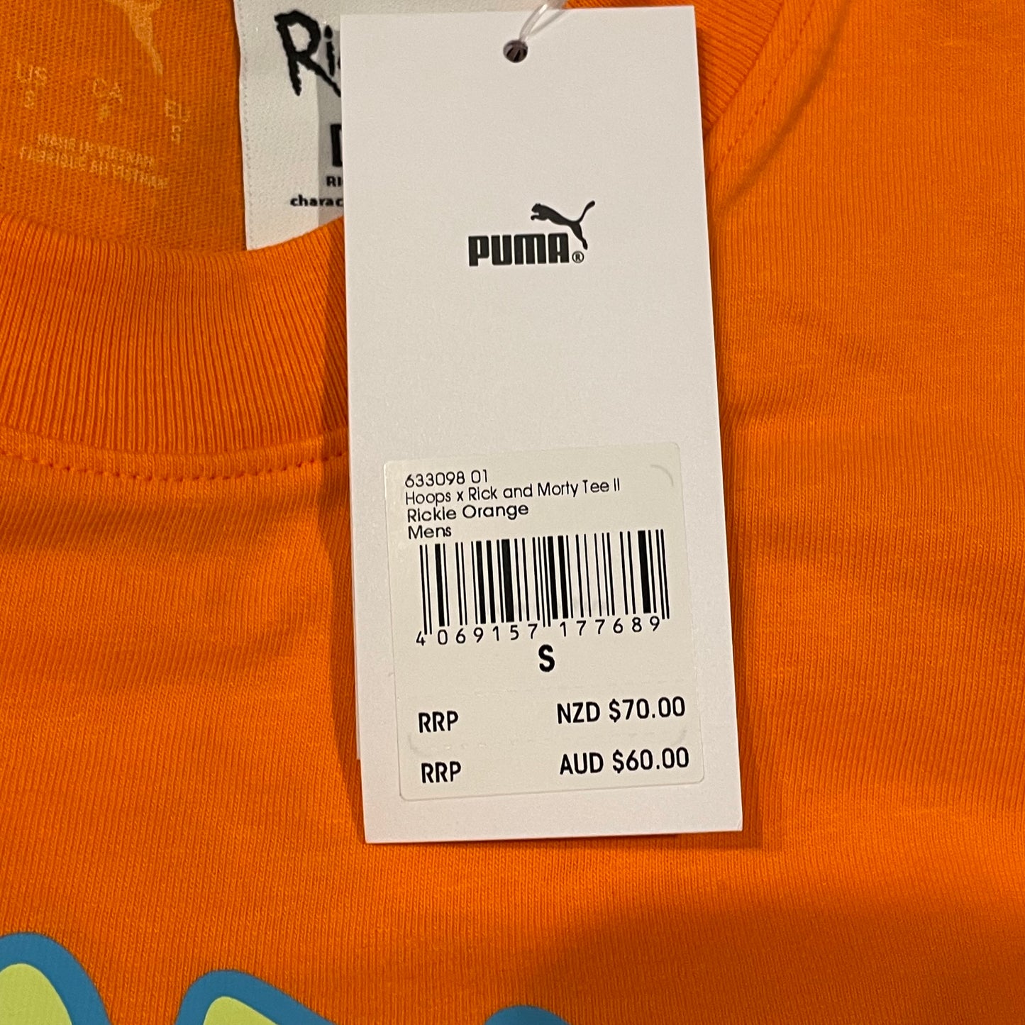 633098-01 PUMA HOOPS x Rick & Morty Basketball T-Shirt
‘Rickie Orange’ (2025)