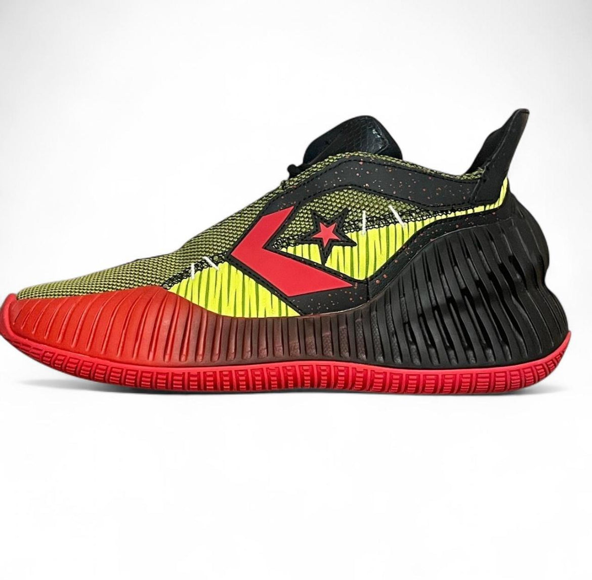 A01242C Converse All Star BB Prototype CX Mid ‘Monster Clash Black Laser Lemon Red’ (2024)