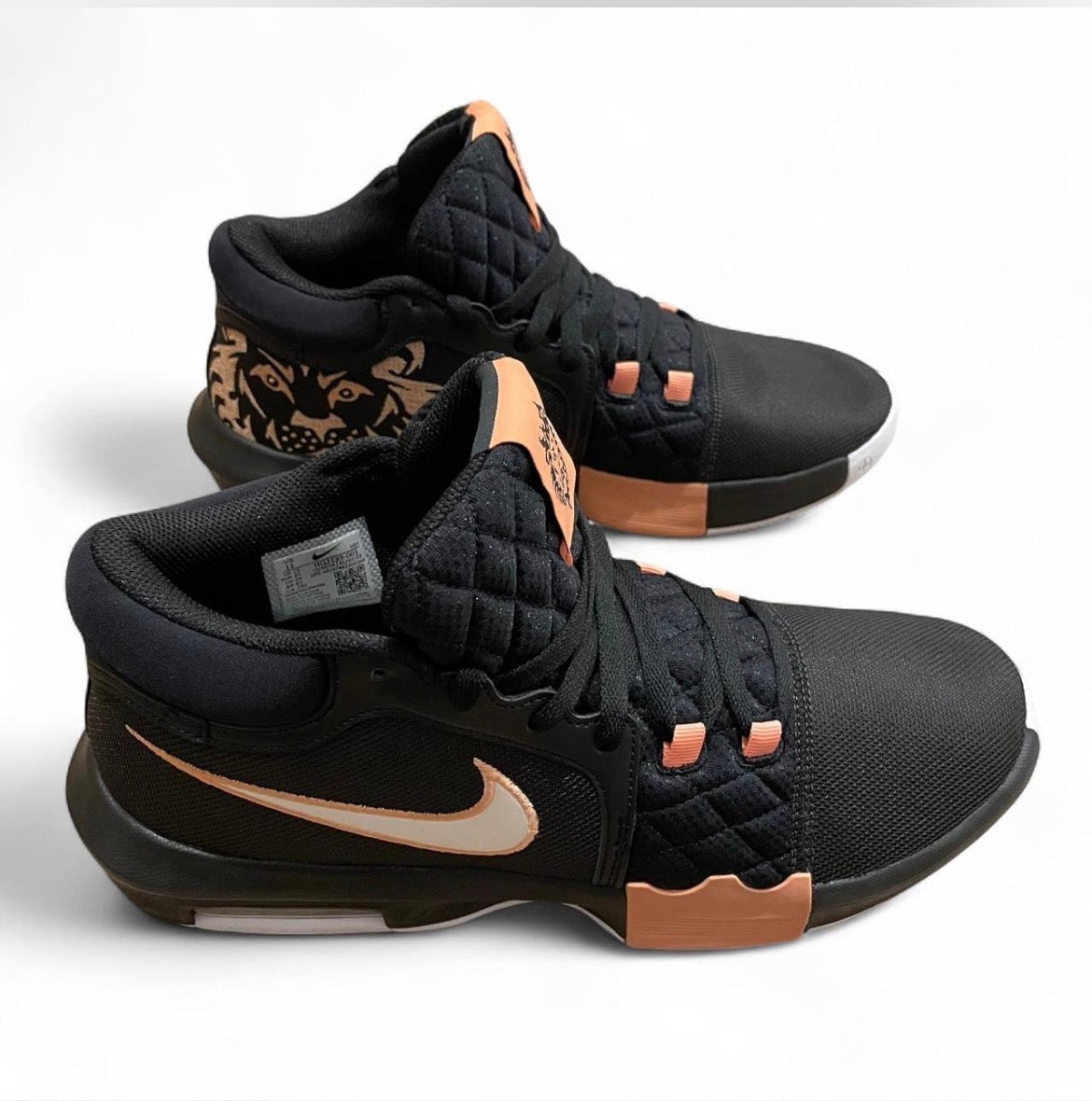 HQ2139-001 Nike LeBron Witness 8 ‘Black Apricot Agate White’ (2025)