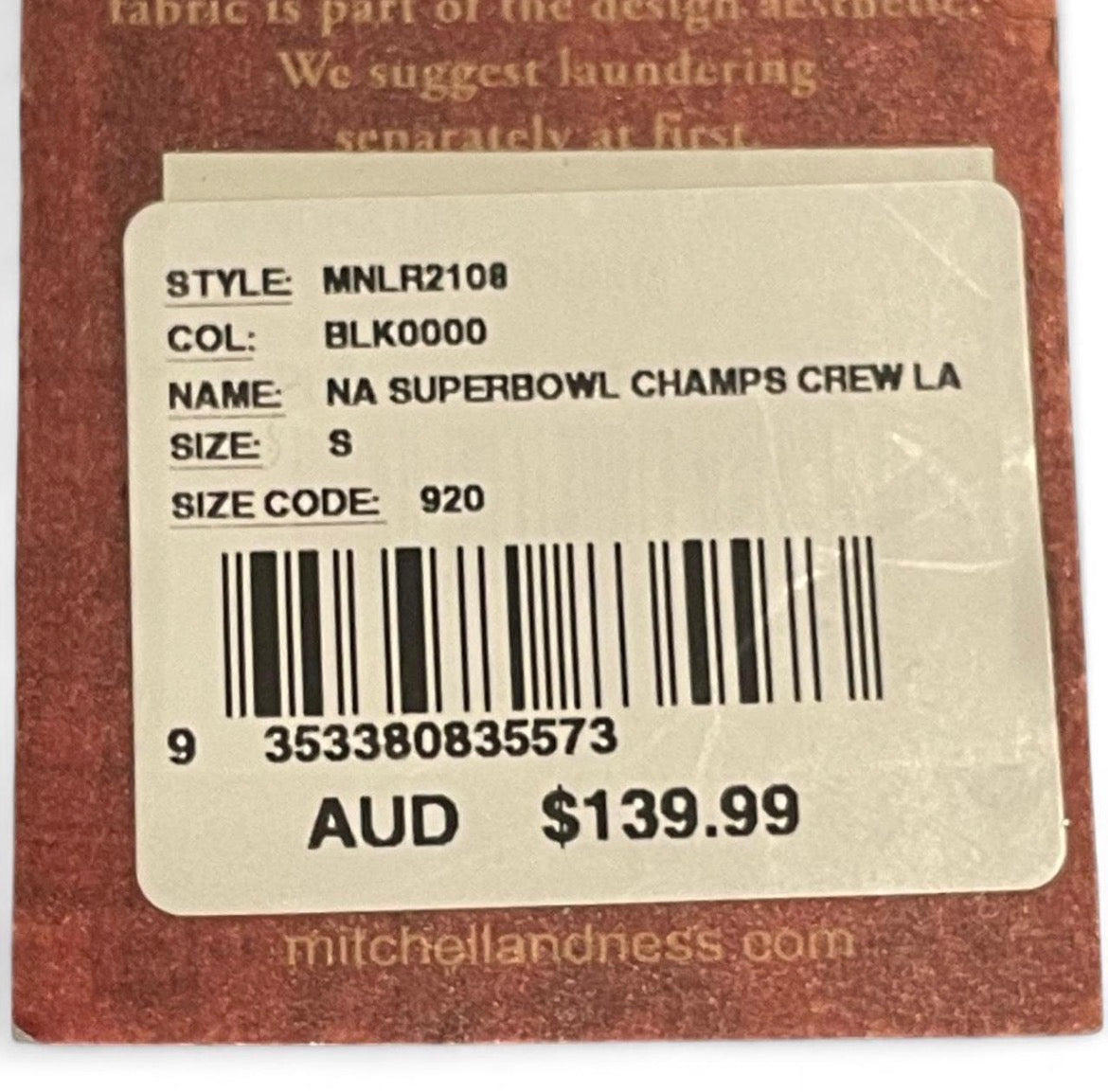 MNLR2108-920 Mitchell & Ness NFL LA Raiders Superbowl Champions Crewneck Sweater ‘Black White’ (2024)