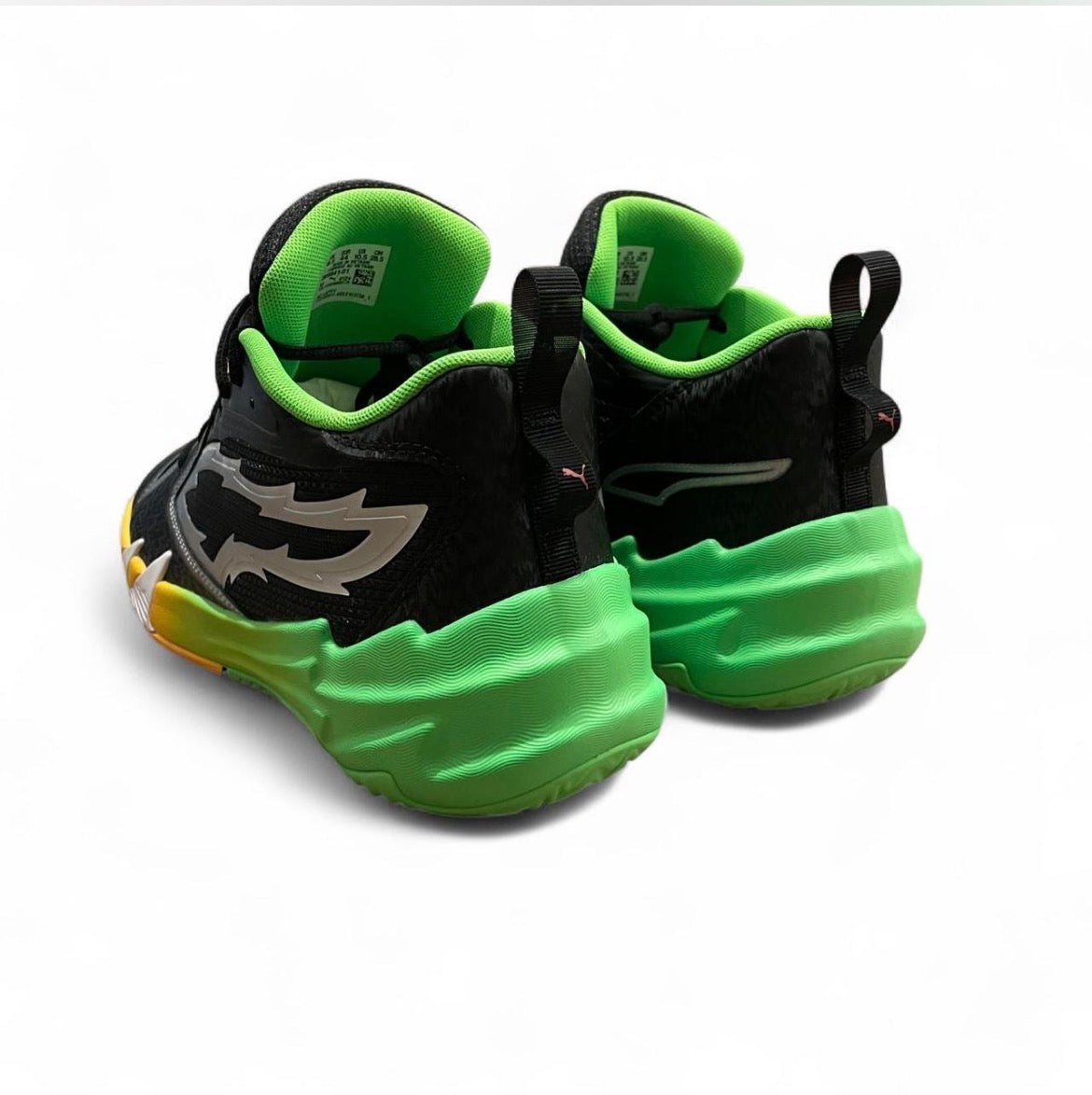 309841-01 Puma Scoot Zeros 2 PUMA Black-Fluro Green