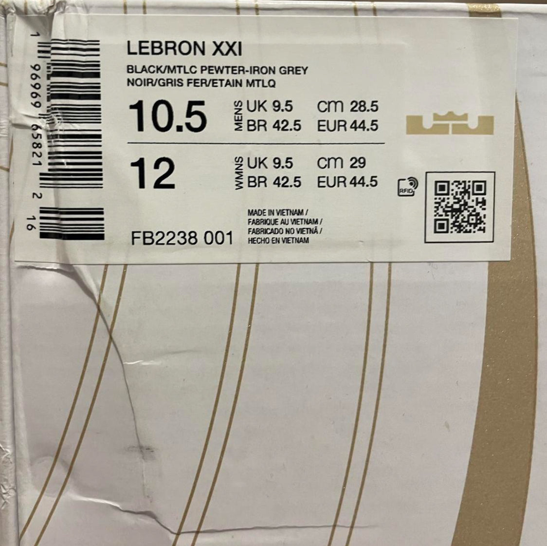 FB2238-001 Nike LeBron XXI ‘Tahitian’ (2023)