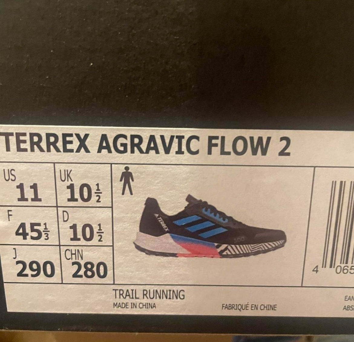 GZ8888 Adidas Terrex Agravic Flow 2 ‘Black Blue Rush Turbo’ (2022)
