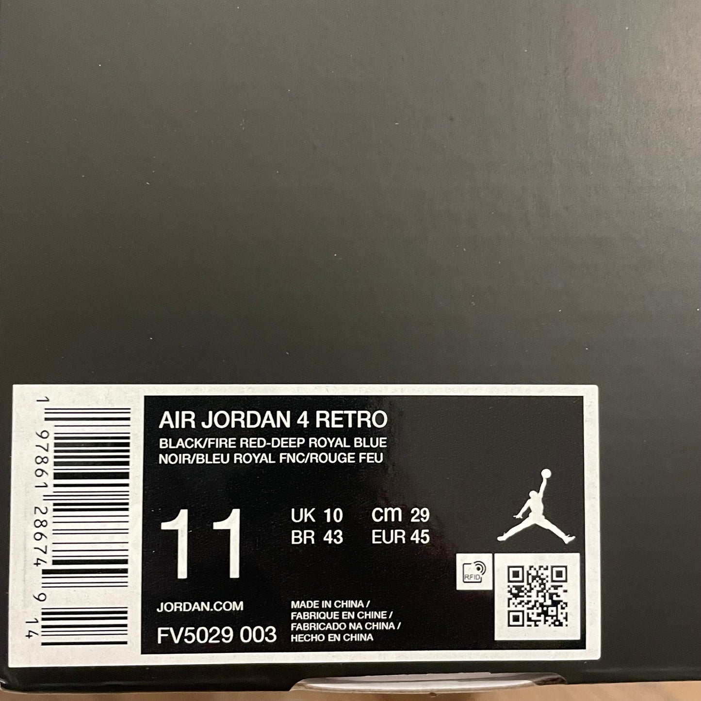 FV5029-003 Jordan 4 Retro ‘Rare Air (White Lettering)’ (2025)