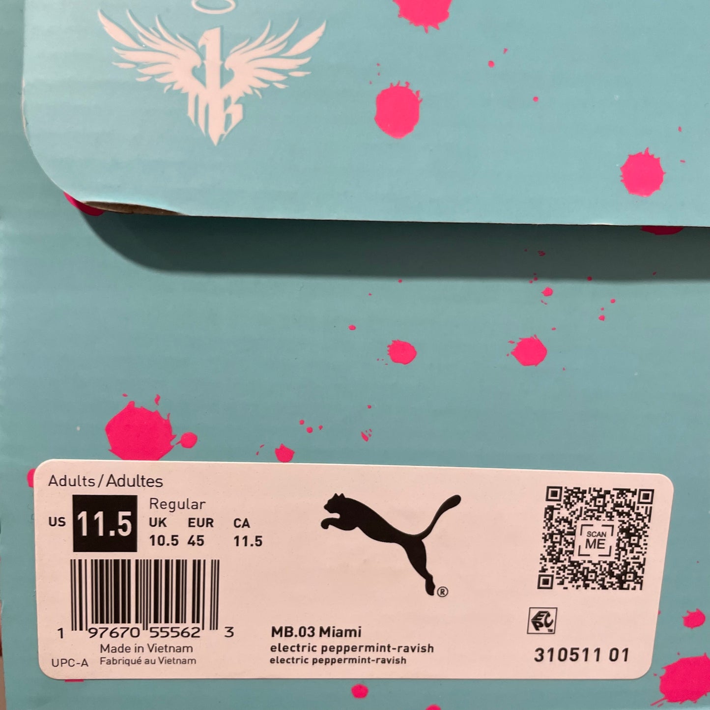 310511-01 Puma LaMelo Ball MB.03 Miami’ (2024)