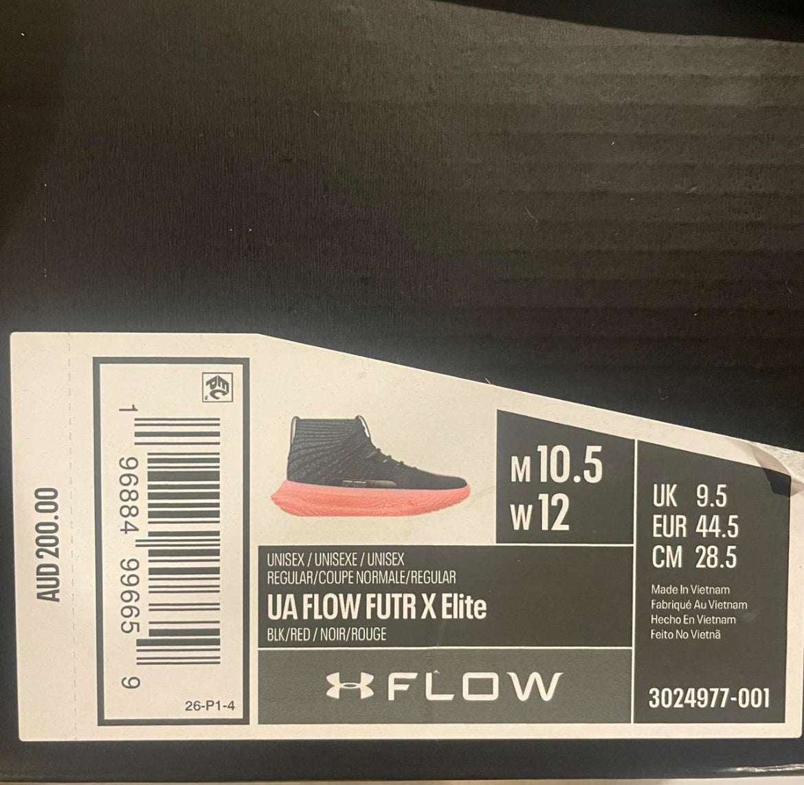 3024977-001 Under Armour Flow FUTR x Elite ‘Black Beta’ (2024)