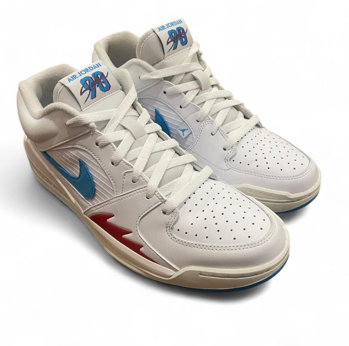 FB2269-100 Jordan Stadium 90 Low (Womens) ‘White Dark Powder Blue’ (2023)