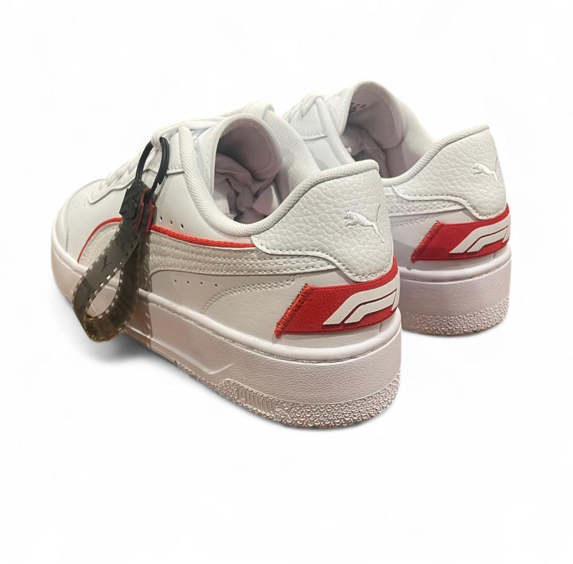 308655-02 Puma F1 CA Match Unisex Sneakers ‘White Pop Red’ (2024)