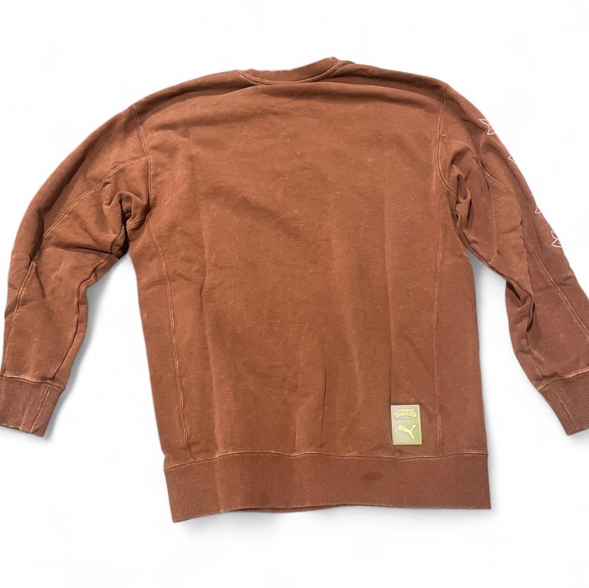630100-65 PUMA x TMNT Relaxed Graphic Crewneck Sweater ‘Chocotart’ (2025)