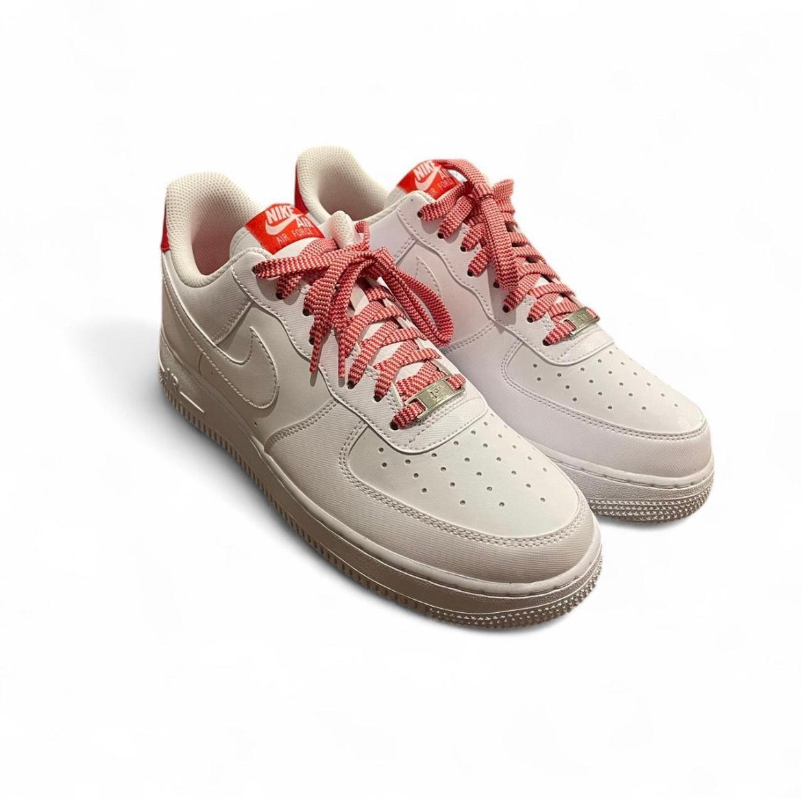 IB7167-103 Nike Air Force 1 (Womens) ‘White Pink Foam Metallic Silver Light Crimson’ (2025)