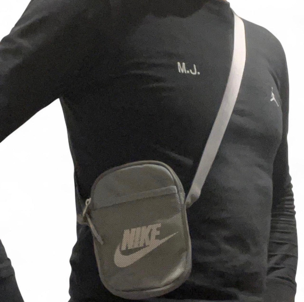 BA5871-084 Nike Heritage Cross-Body Bag ‘Smoke Grey Summit White’ (2024)