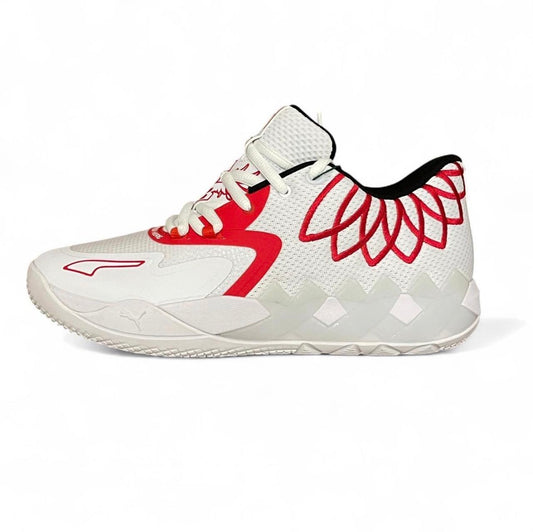 376941-10 Puma LaMelo Ball MB.01 Lo ‘Team Colors White High Risk Red’ (2022)