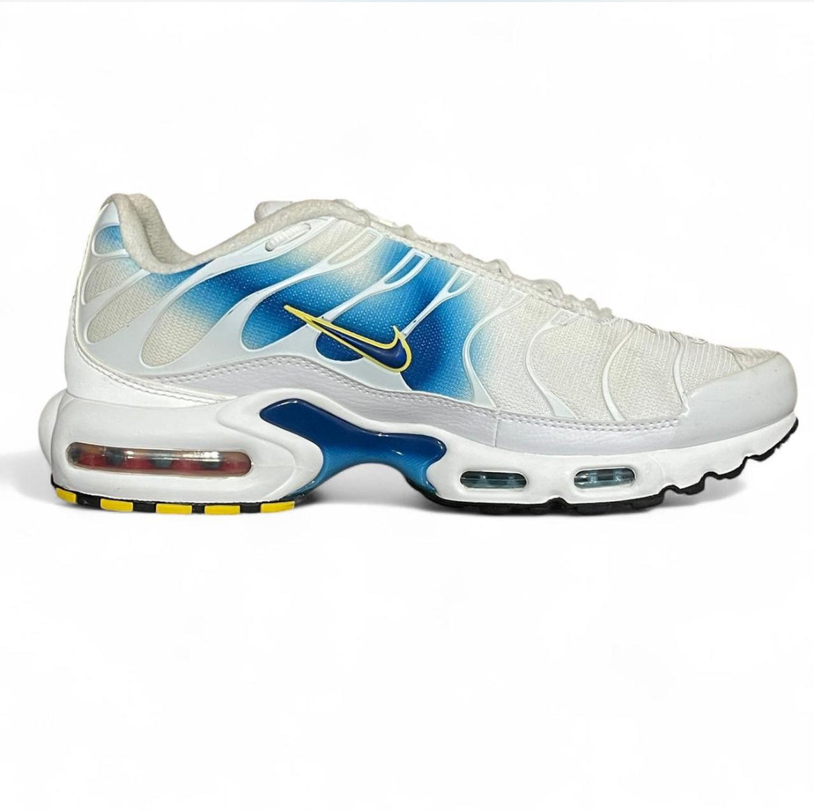 DX8962-100 Nike Air Max Plus TN ‘Spray Paint Swoosh White Blue’ (2022)
