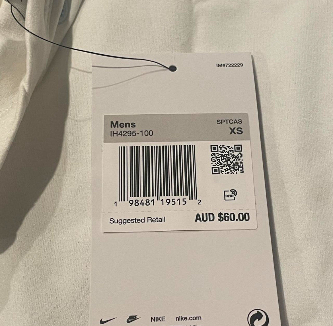 IH4295-100 Nike Air Max Plus TN Tuned Sportswear Tshirt ‘White’