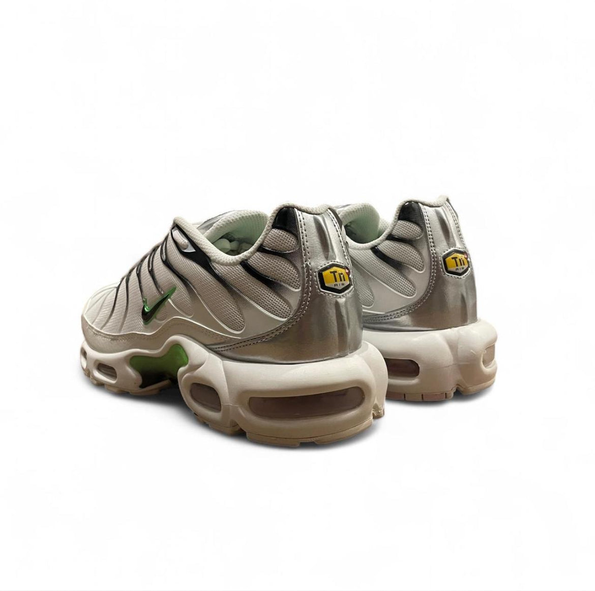 DN6997-100 Nike Air Max Plus TN (Womens) ‘White Neon Metallic Silver’ (2021)