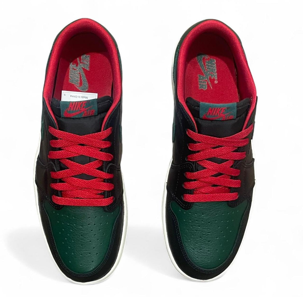 CZ0775-036 Jordan 1 Retro Low OG (Womens) ‘Gorge Green Varsity Red (2024)
