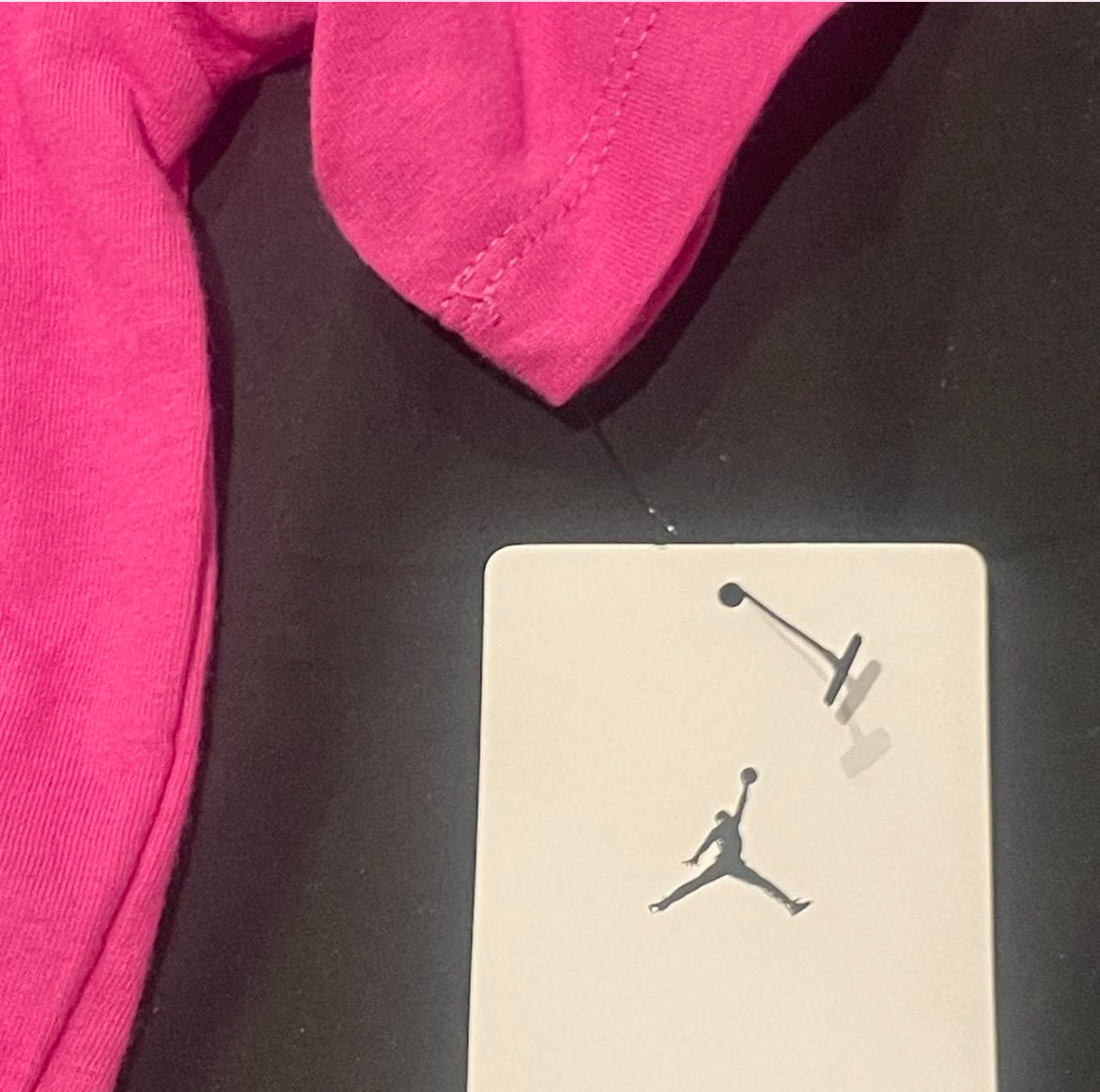 45D311-A2B Jordan Jumpman Brooklyn Essentials Tee (Womans) ‘Fire Pink’