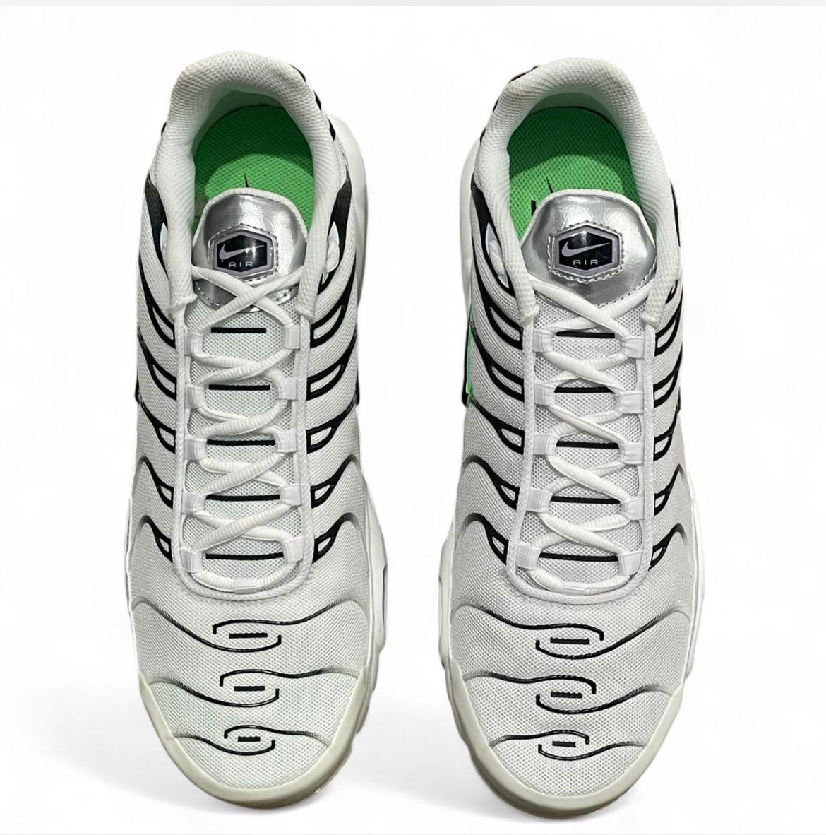 DN6997-100 Nike Air Max Plus TN (Womens) ‘White Neon Metallic Silver’ (2021)