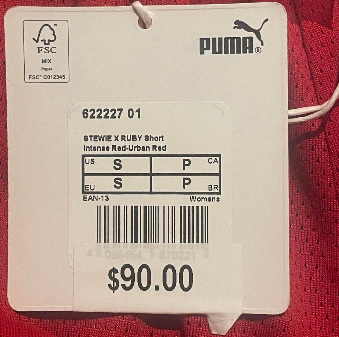 622227-01 Puma Stewie x Ruby Shorts ‘Intense Red-Urban Red’ (2025)