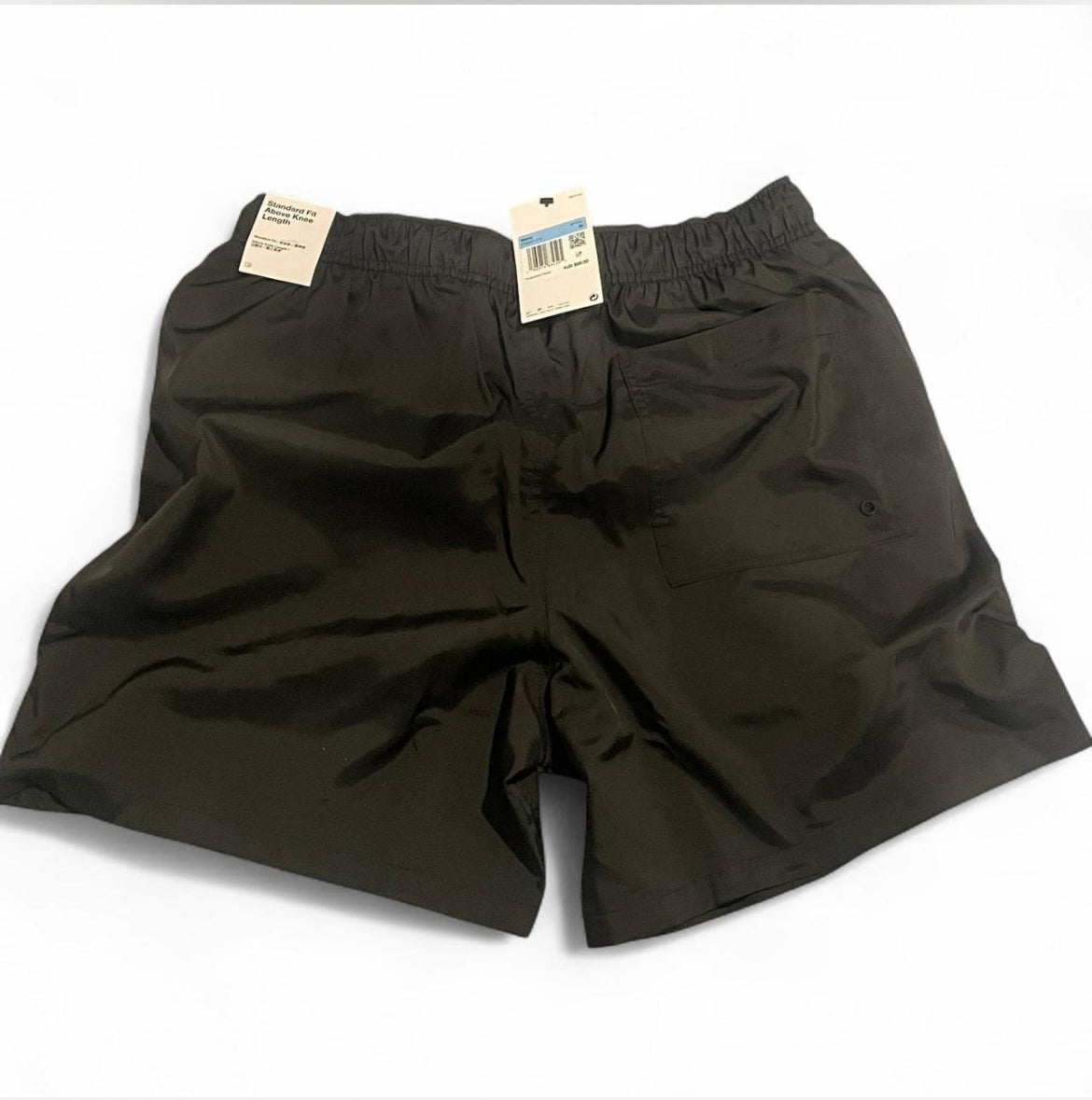 FN3307-010 Nike Club Woven Flow Shorts ‘Black/White Branding’ (2024)