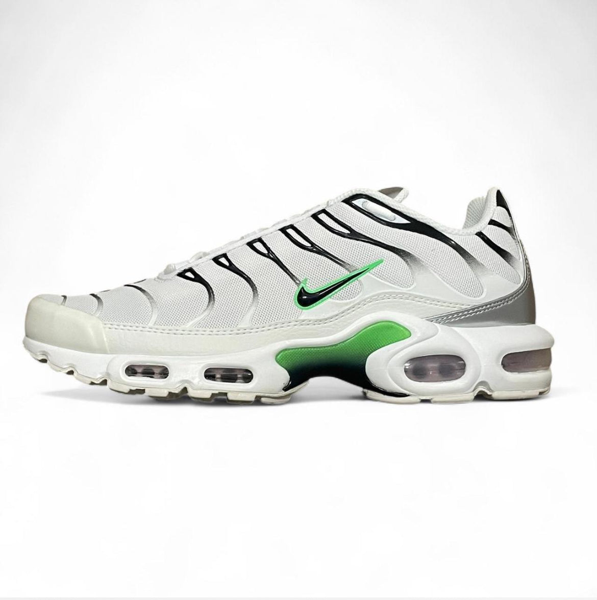 DN6997-100 Nike Air Max Plus TN (Womens) ‘White Neon Metallic Silver’ (2021)