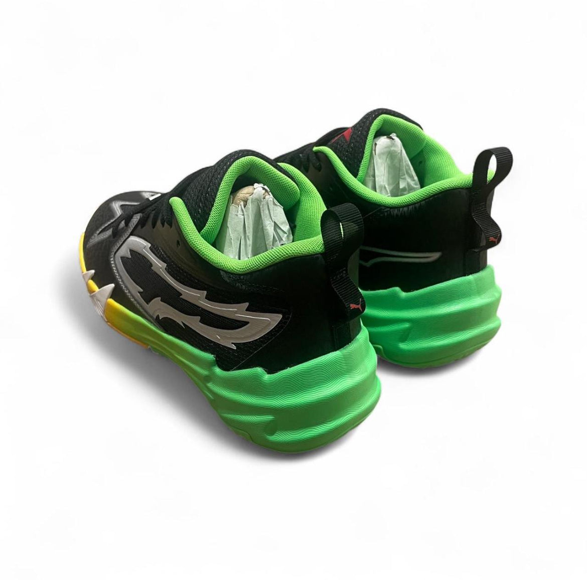 309841-01 Puma Scoot Zeros 2 PUMA Black-Fluro Green
