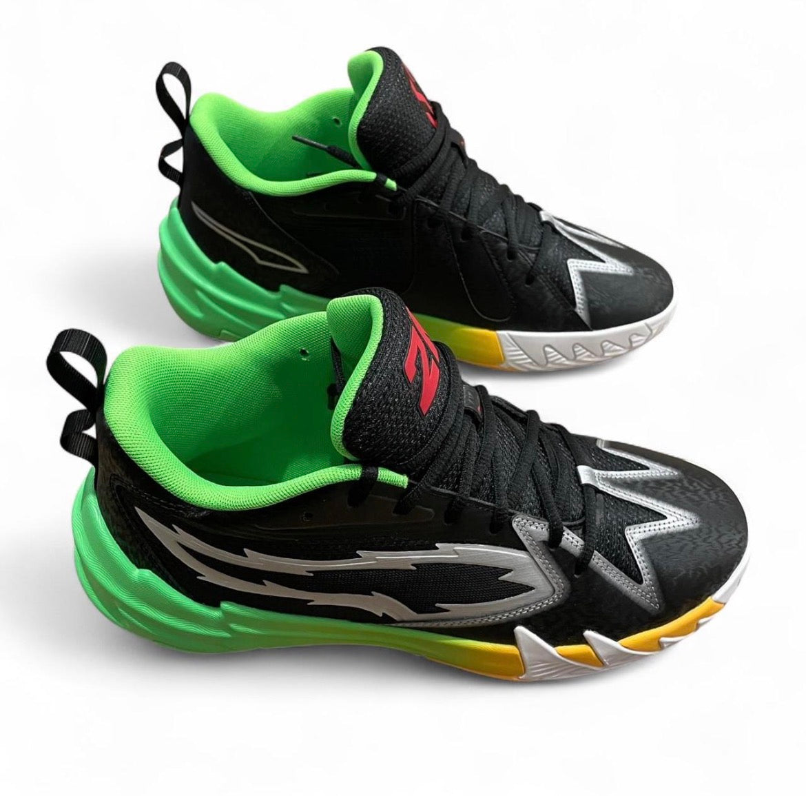 309841-01 Puma Scoot Zeros 2 PUMA Black-Fluro Green