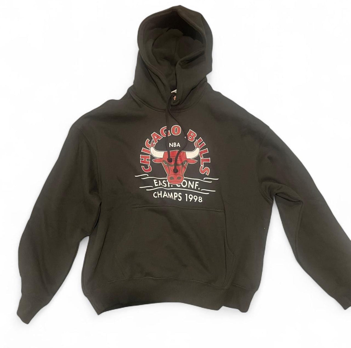 Mitchell & Ness Fleece Hoody ‘Chicago Bulls East. Conf. Champs 1998-Black’ (2024) MNCG2358