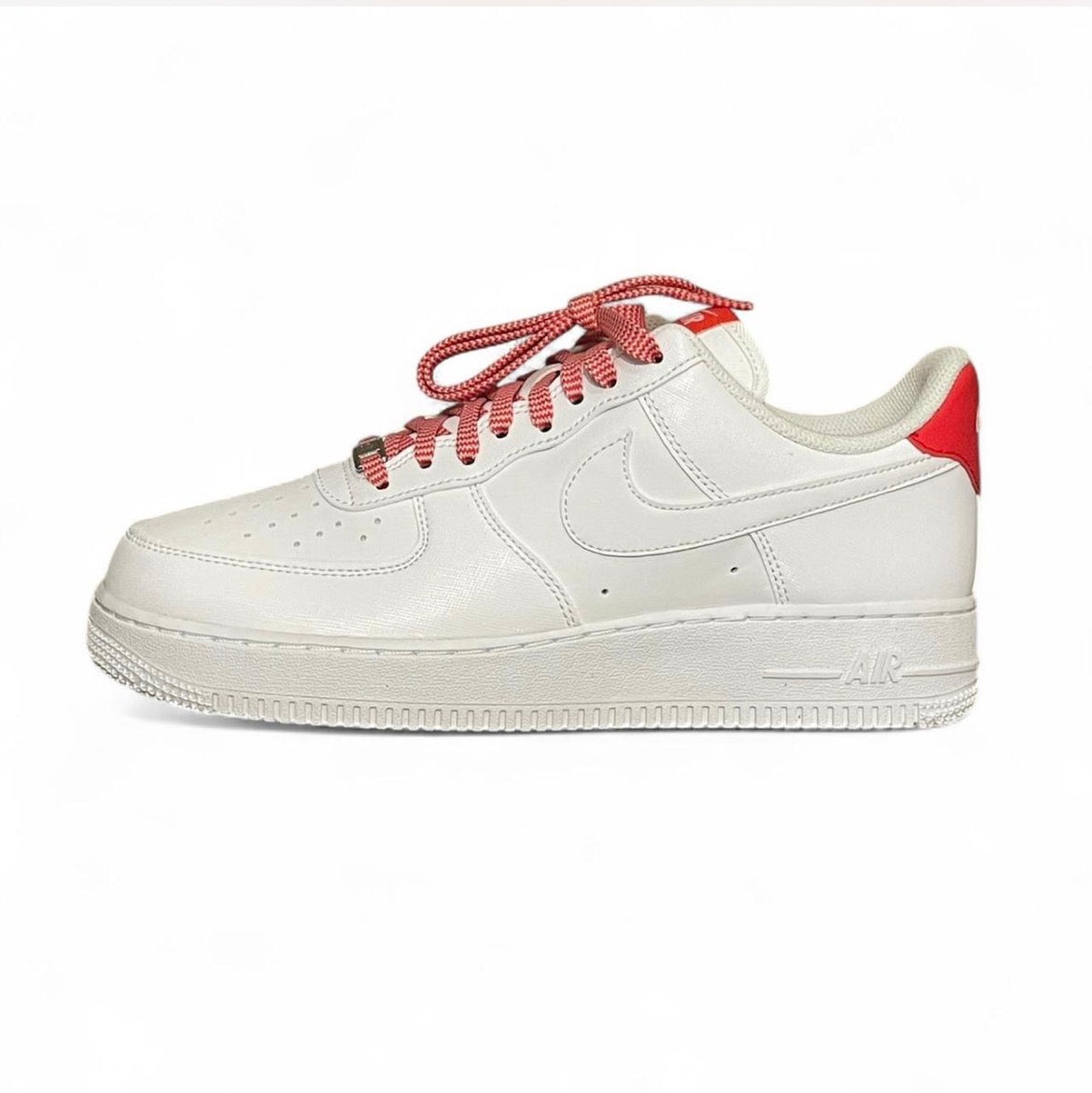 IB7167-103 Nike Air Force 1 (Womens) ‘White Pink Foam Metallic Silver Light Crimson’ (2025)