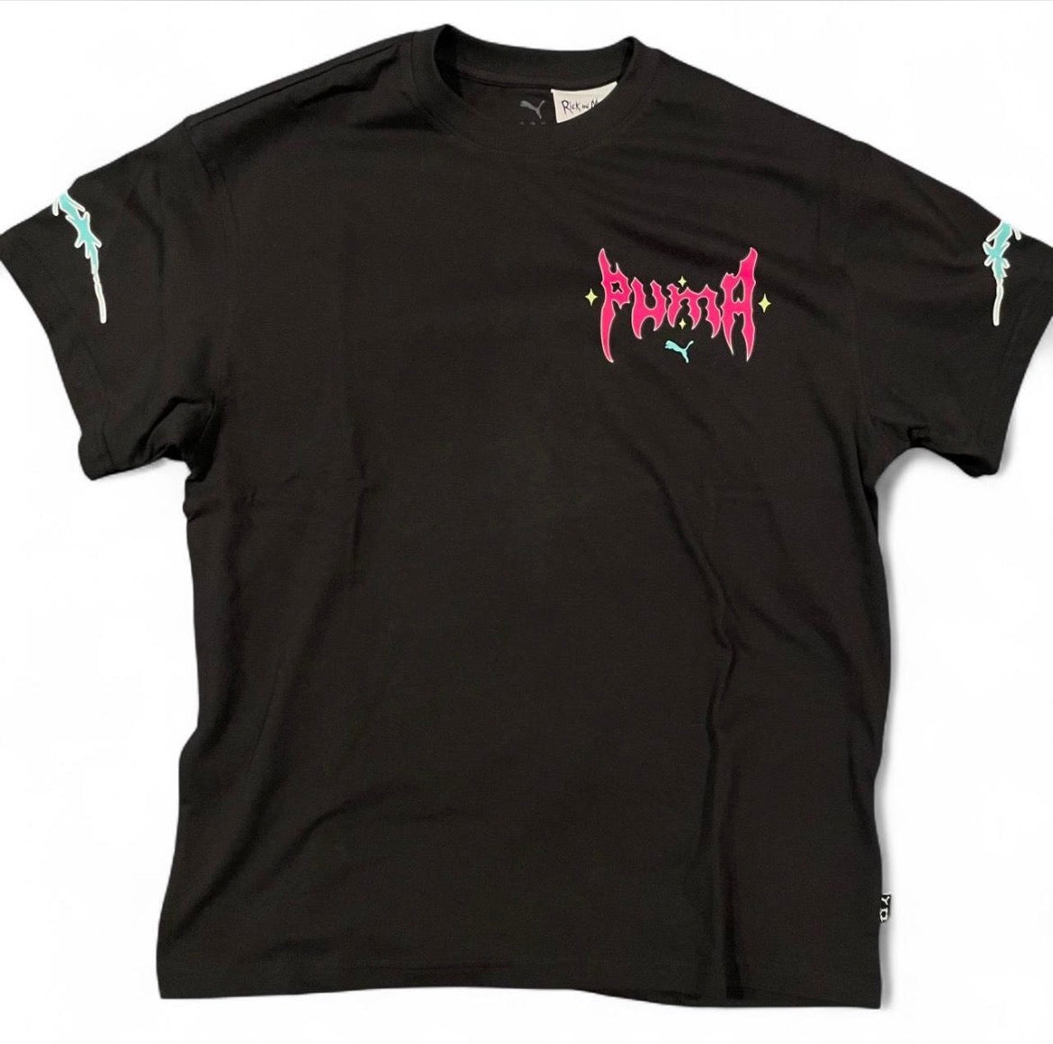633097-01 PUMA HOOPS x Rick & Morty Basketball T-Shirt ‘PUMA Black’ (2025)