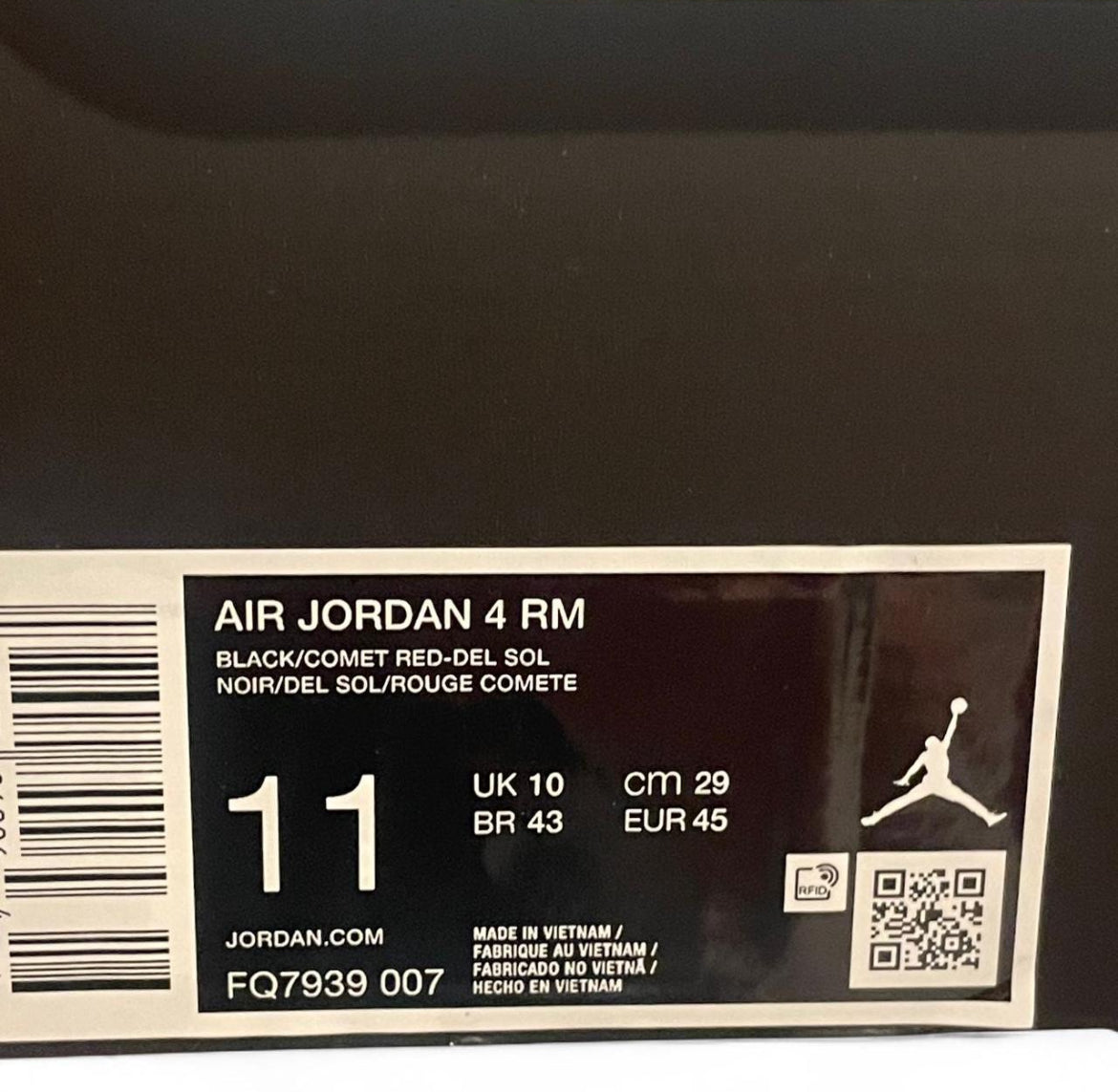 FQ7939-007 Jordan 4 RM
‘Bruce Lee’ (2025)