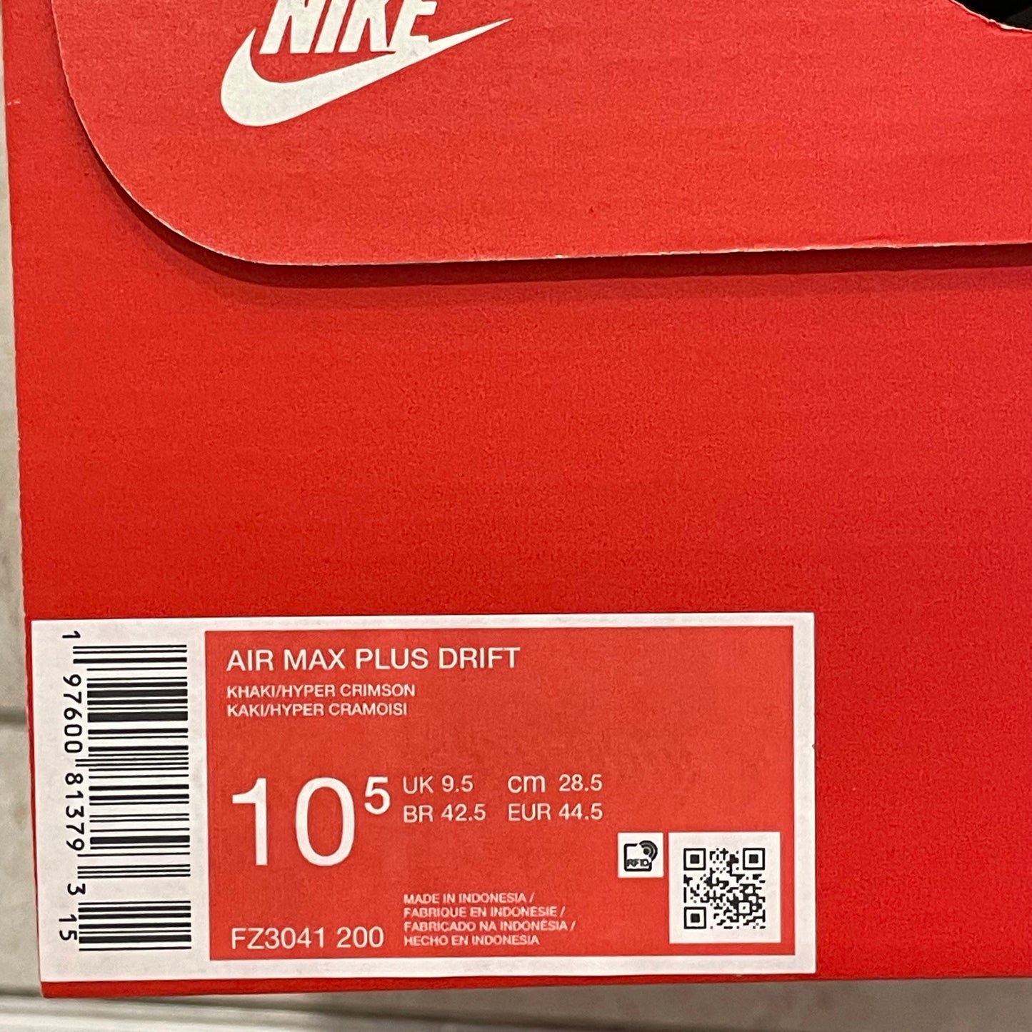 FZ3041-200 Nike Air Max Plus TN Drift ‘Khaki Sanddrift ’ (2024) US10.5 BNIB