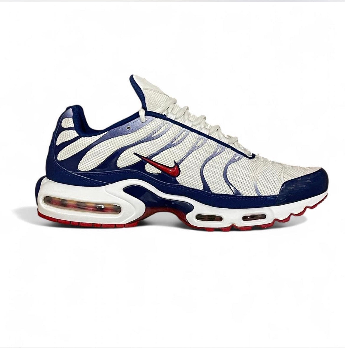 CJ9928-100 Nike Air Max Plus TN ‘White Red Blue’ (2019)